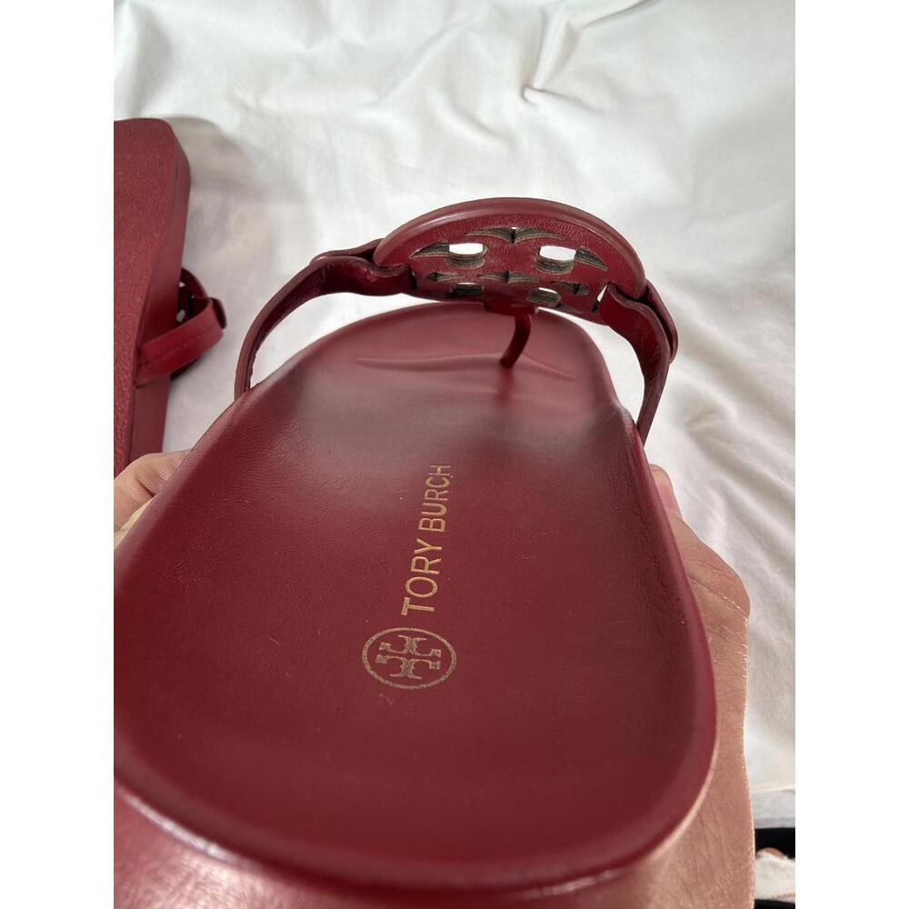 Tory Burch Miller Cloud Leather Sandal Tory Red - Picture 4 of 8
